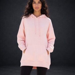 Flirtitude long pale pink sweatshirt, M